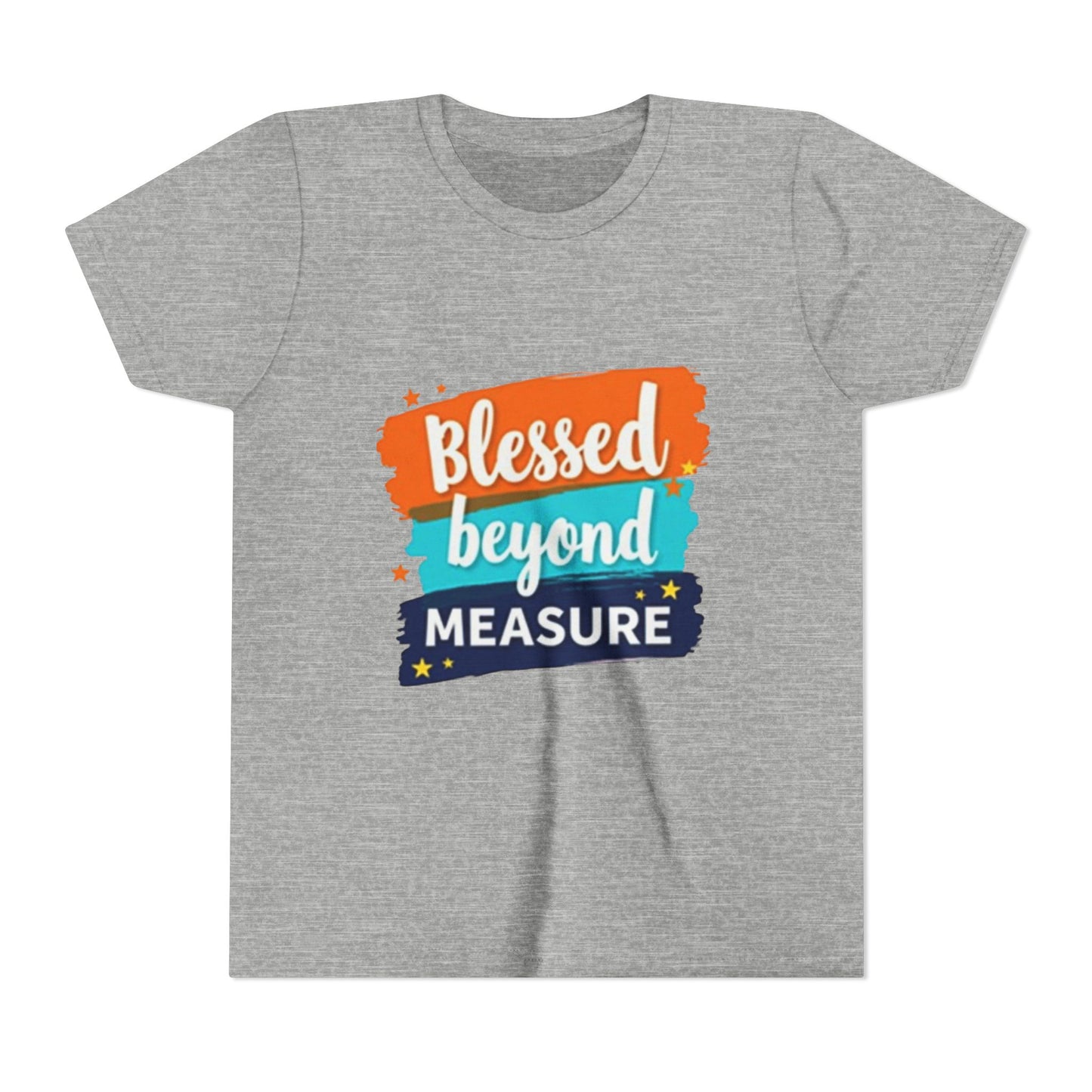 Blessed Beyond Measure Youth Tee | Inspirational Kids Shirt, Faith Design