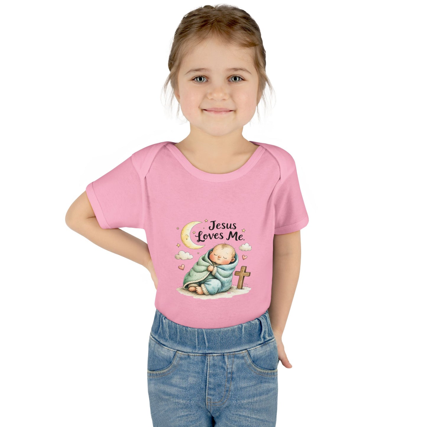 Jesus Loves Me Baby Bodysuit - Infant Christian Onesie for Newborns