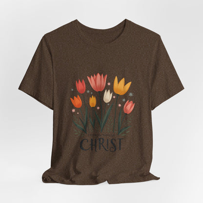 Tulip Floral Faith Shirt | Christian Spring Tee | Unique Gifts for Moms & Teens