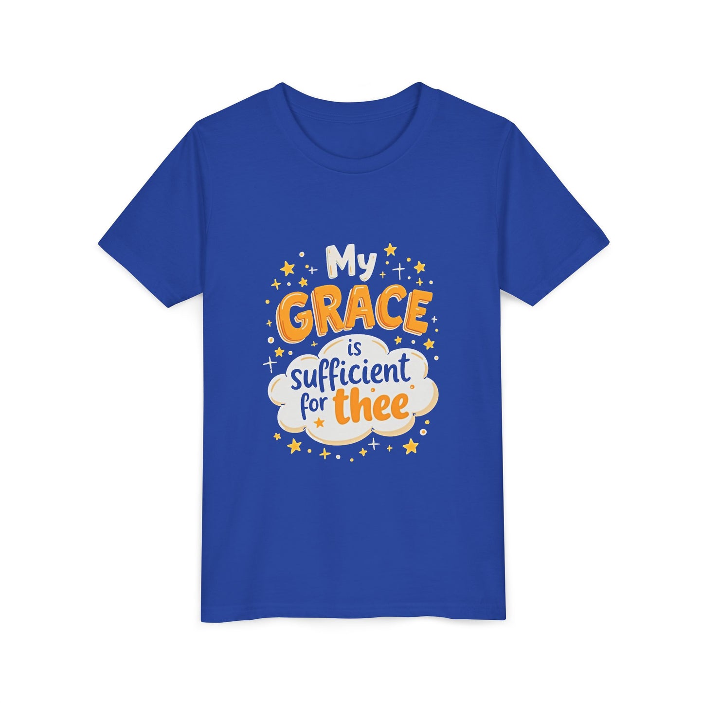 Grace thee Youth Tee | Kids Christian Shirt, Inspirational Cloud Design