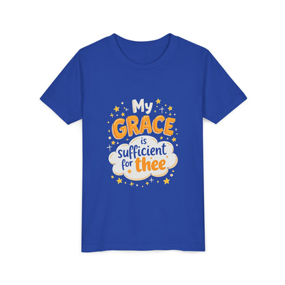 Grace thee Youth Tee | Kids Christian Shirt, Inspirational Cloud Design