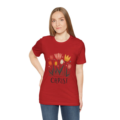 Tulip Floral Faith Shirt | Christian Spring Tee | Unique Gifts for Moms & Teens