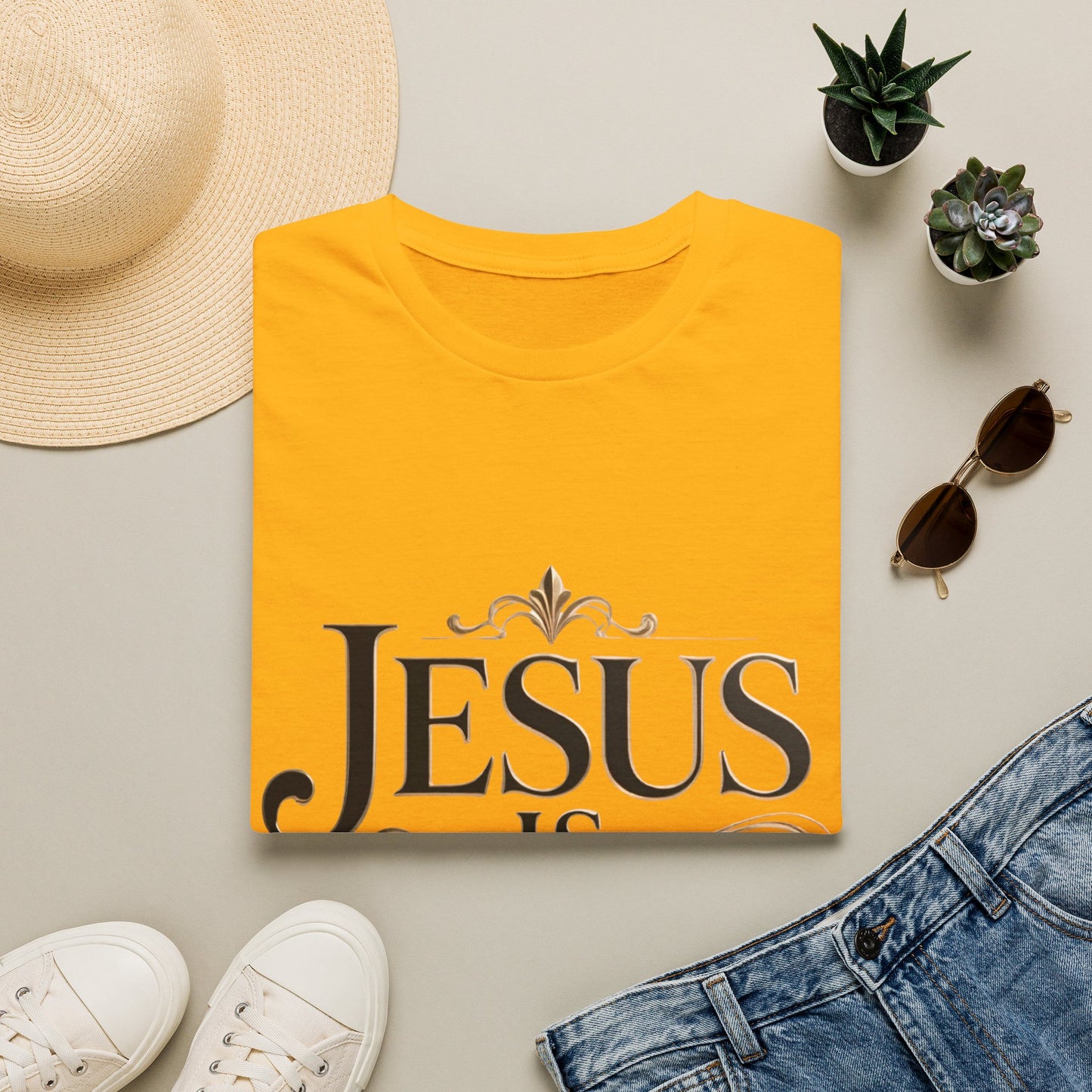 Jesus Is King T-Shirt — Christian Faith Graphic Tee, Inspirational Worship Shirt