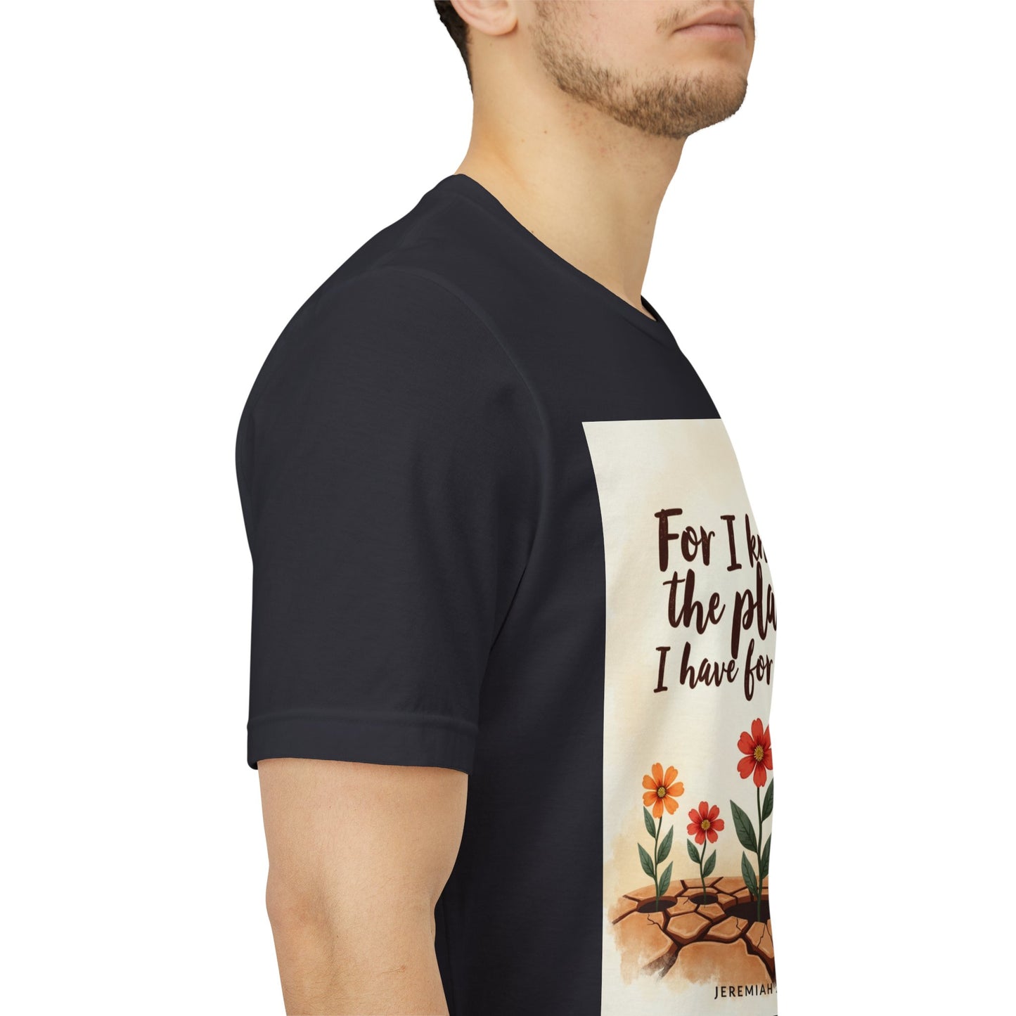 For I Know The Plans I Have For You tee | Jeremiah 29:11 floral roots scripture shirt | Meaningful Gift for Teens and Adults