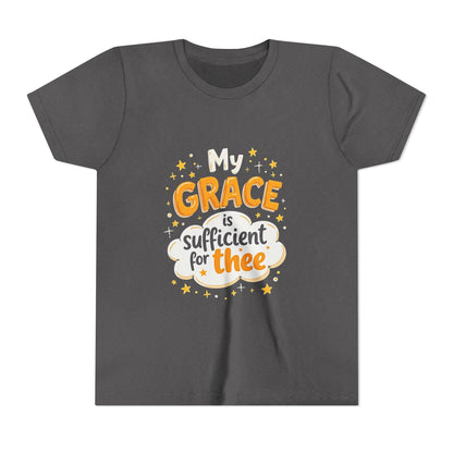 Grace thee Youth Tee | Kids Christian Shirt, Inspirational Cloud Design