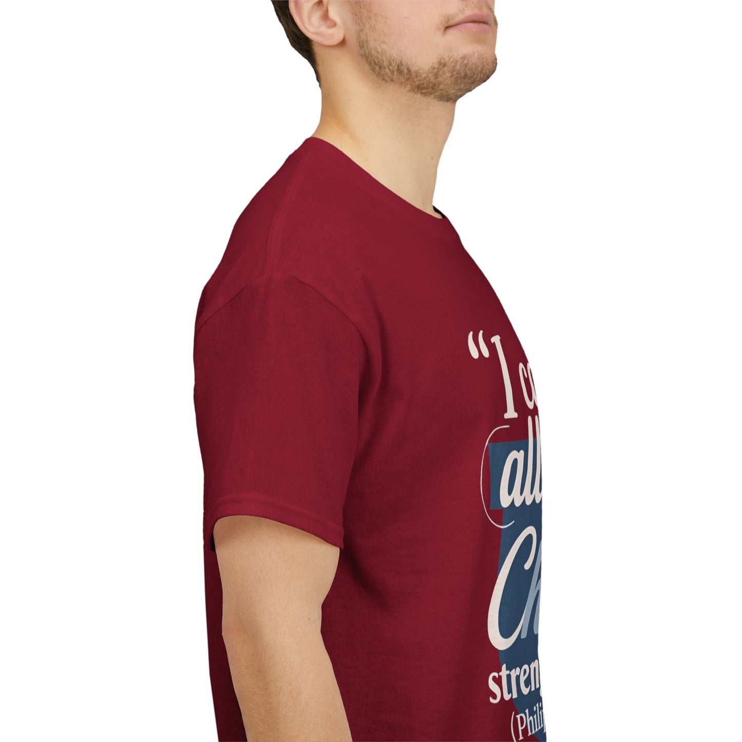 Philippians 4:13 Cotton Tee — "I Can Do All Things" Christian Prayer T-Shirt