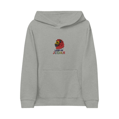 Kids Hoodie - Embroidered 'Lion of Judah' Colorful Lion Design
