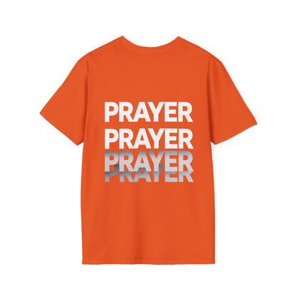 Prayer Repeat T-Shirt | Bold Spiritual Graphic Tee Gift