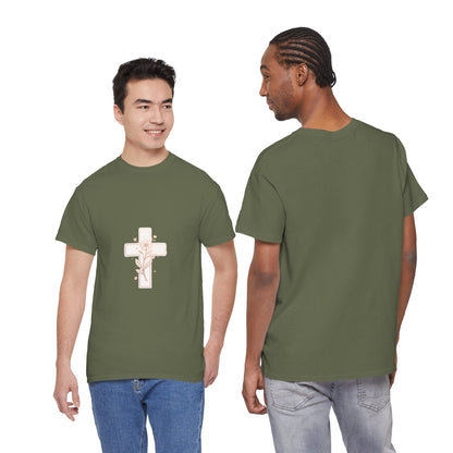 Floral Cross Tee — Delicate Bloom Christian T-Shirt | Meaningful gifts for teens and adults