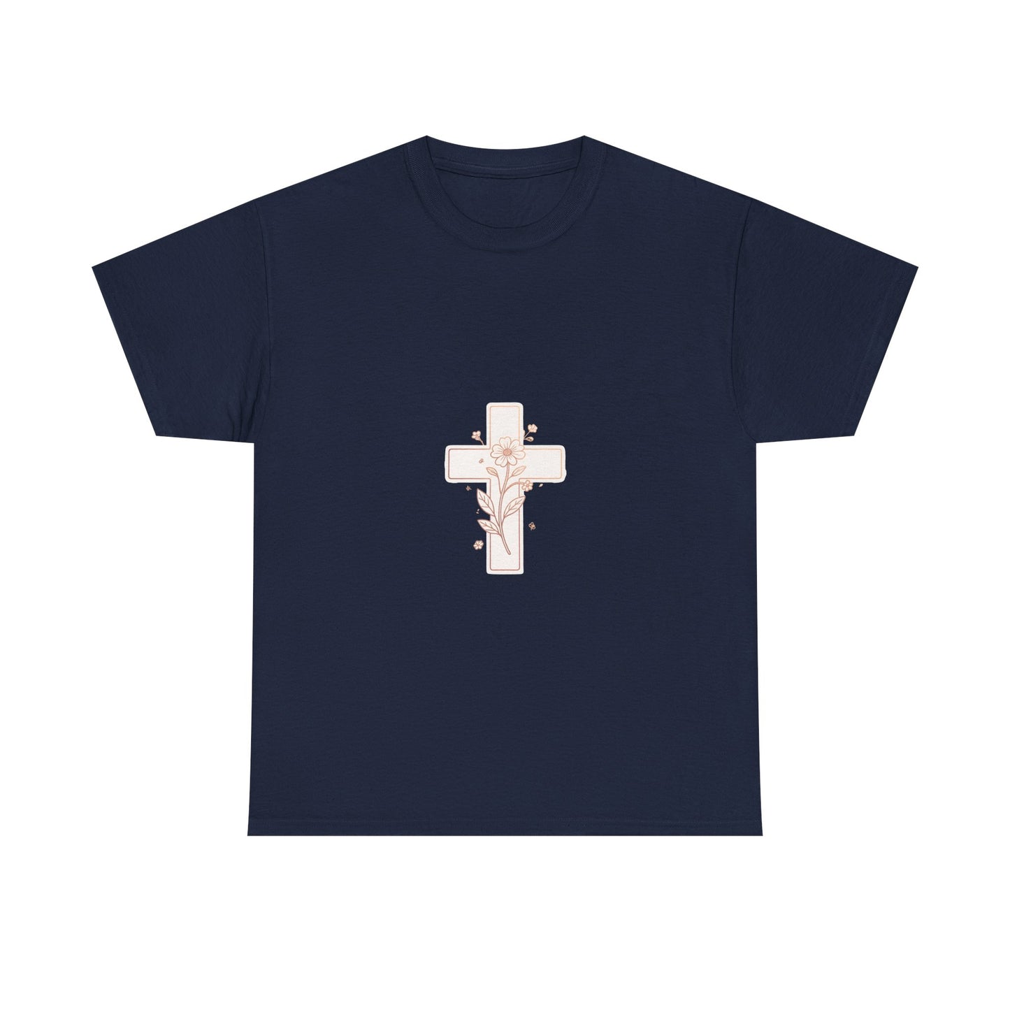Floral Cross Tee — Delicate Bloom Christian T-Shirt | Meaningful gifts for teens and adults