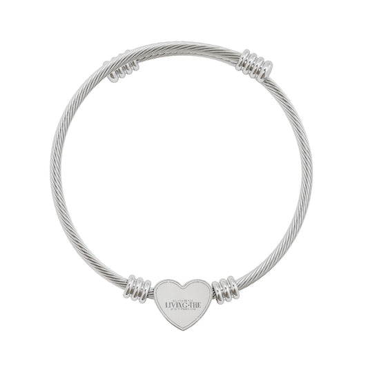 Engraved Heart Bracelet | Spirit-Filled Gift with Galatians 5:22 | Custom for Everyone