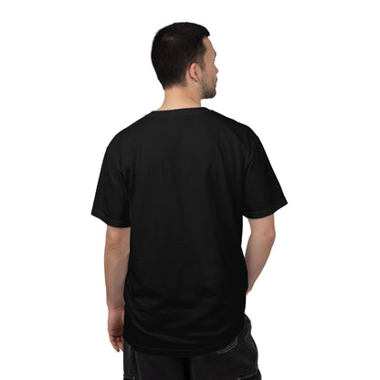 Garment-Dyed Statement Tee — Bold Single-Word Typographic Front