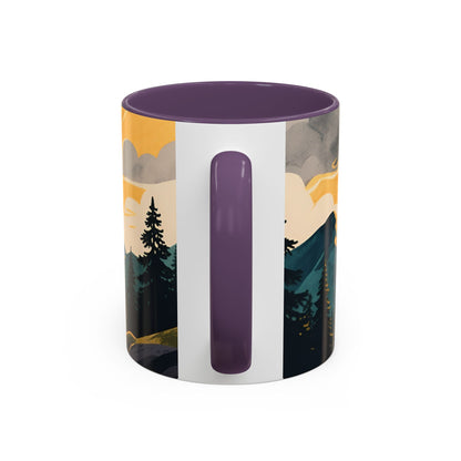 Faith Can Move Mountains Coffee Mug — Matthew 17:20 Inspirational Accent Mug