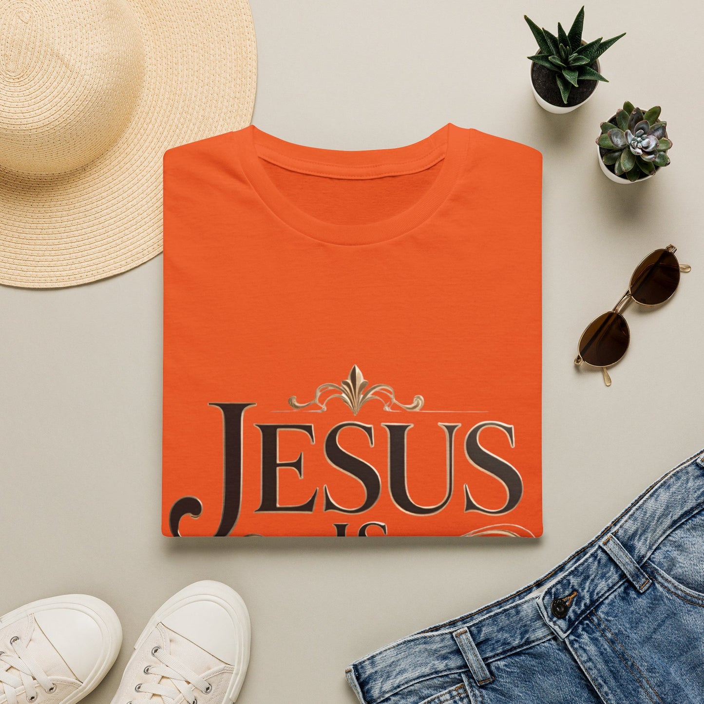 Jesus Is King T-Shirt — Christian Faith Graphic Tee, Inspirational Worship Shirt