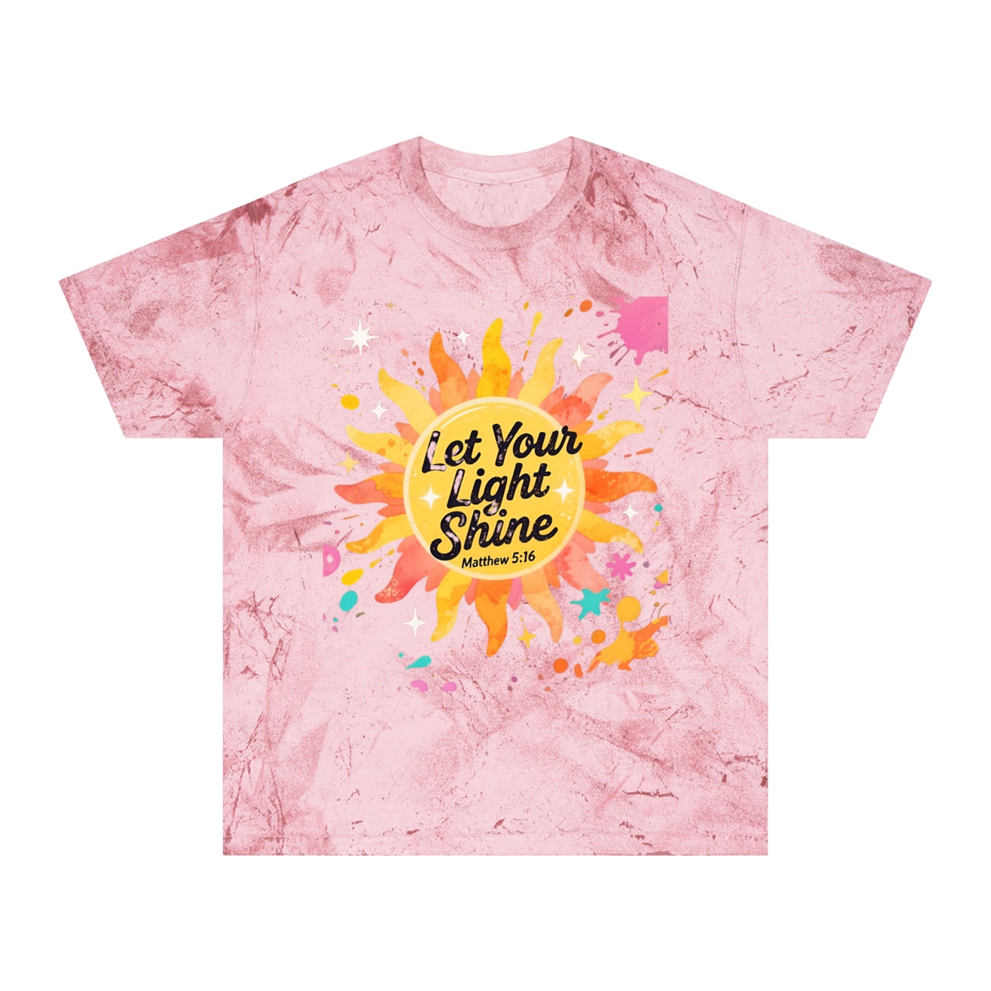 Christian Sunburst Graphic Tee - Let Your Light Shine Unisex T-Shirt