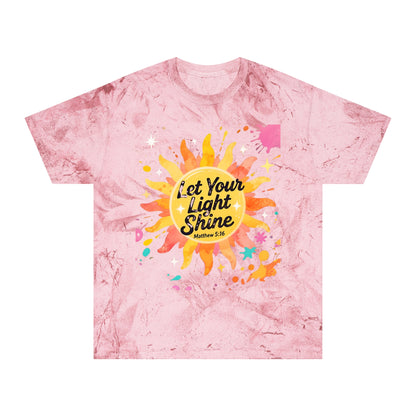 Christian Sunburst Graphic Tee - Let Your Light Shine Unisex T-Shirt