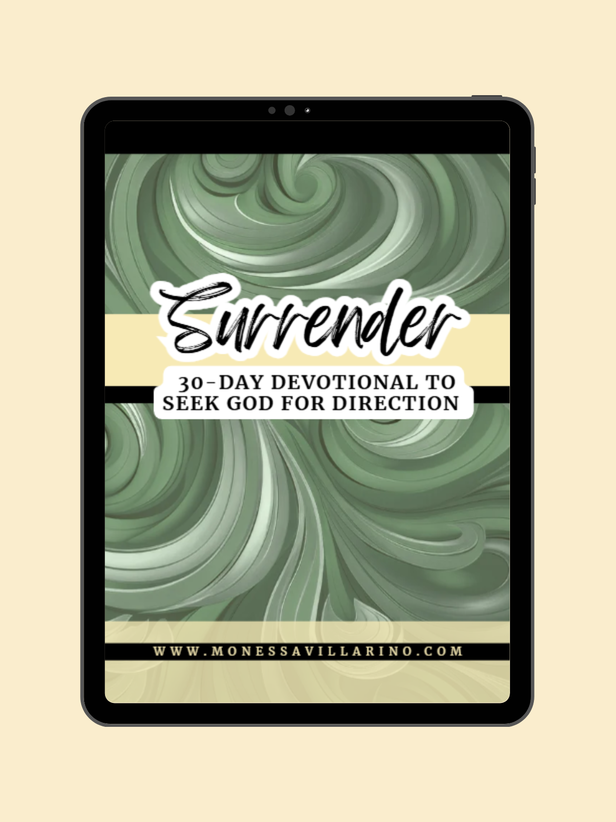 Surrender 30-Day Devotional to seek god for Direction | 33 Pages | A4 Instant Download| Canva Editable
