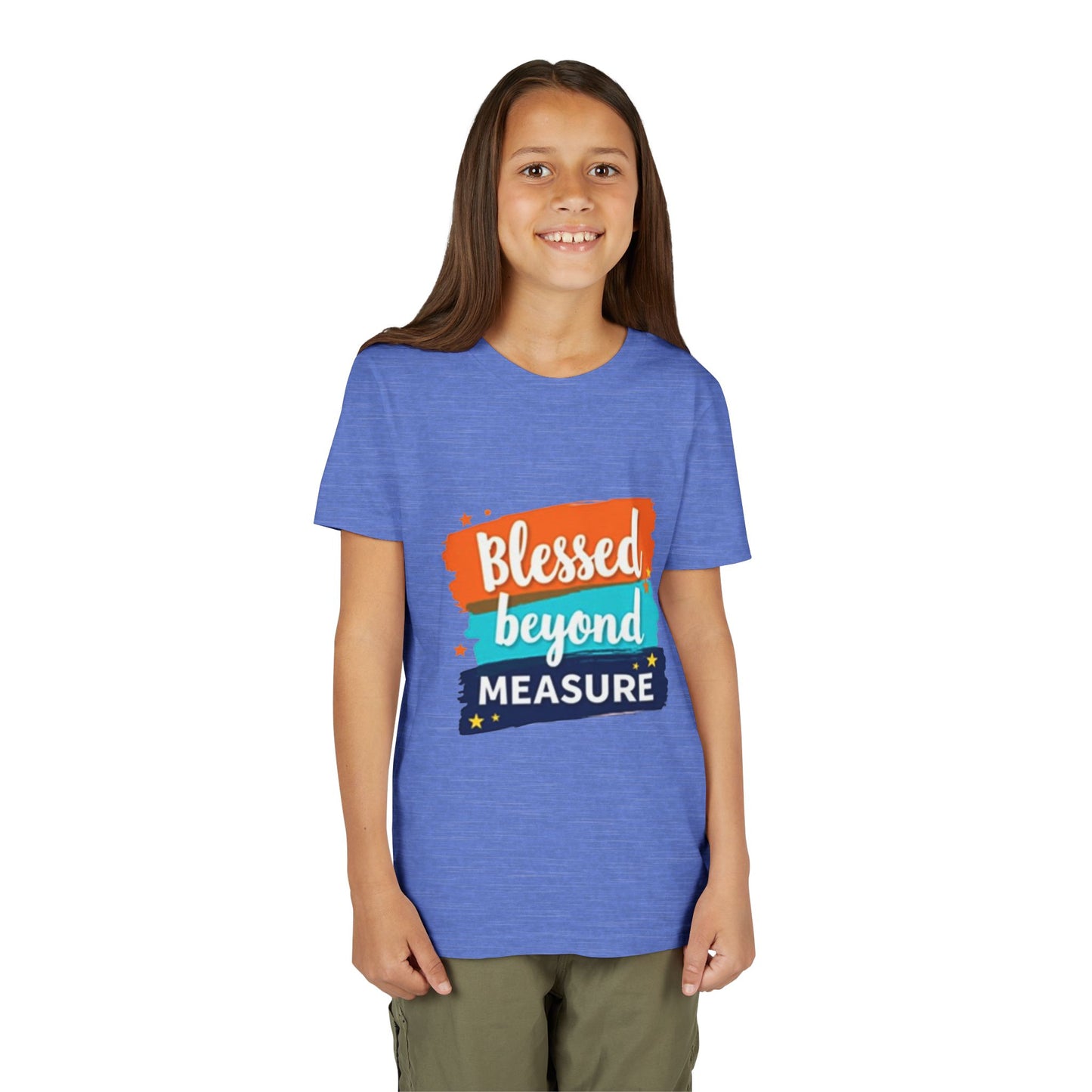 Blessed Beyond Measure Youth Tee | Inspirational Kids Shirt, Faith Design