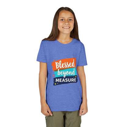 Blessed Beyond Measure Youth Tee | Inspirational Kids Shirt, Faith Design