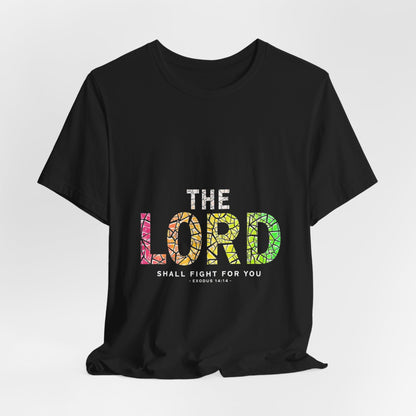 The LORD multicolor mosaic Tee | T-Shirt, Christian faith typography