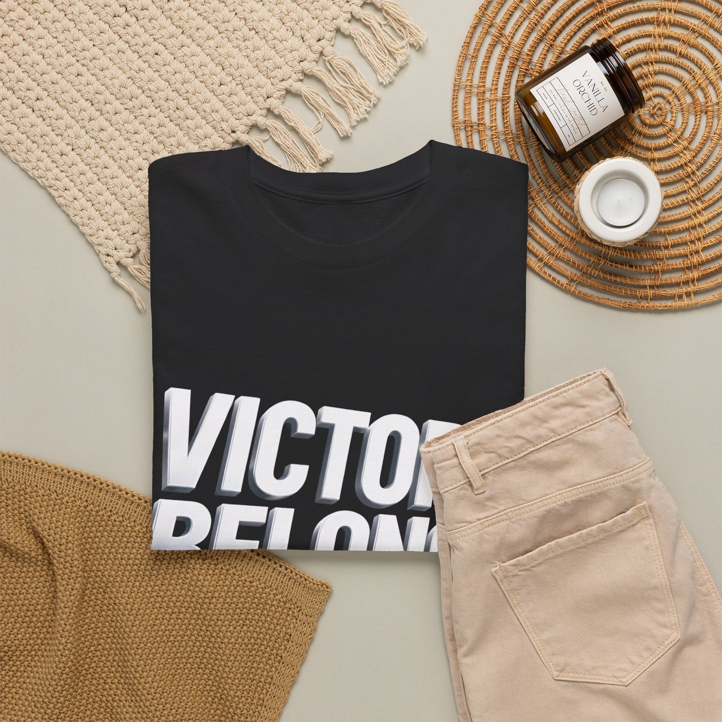 Victory Belongs to Jesus T-Shirt — Heavyweight Christian Faith Tee