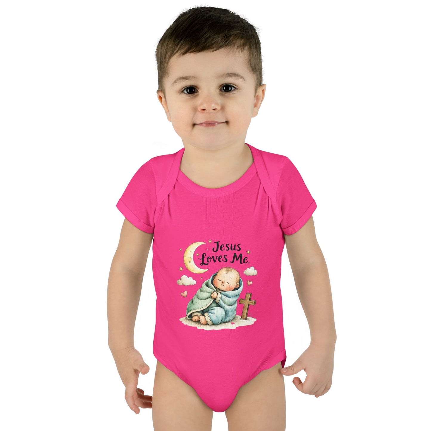 Jesus Loves Me Baby Bodysuit - Infant Christian Onesie for Newborns