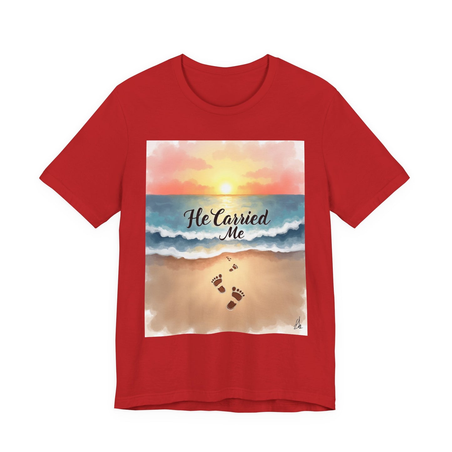 He Carried Me Scripture Tee | Inspirational Christian Faith Shirt