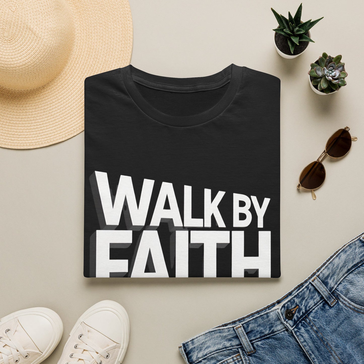 Walk By Faith T-Shirt — Womens/Mens Faith Graphic Tee