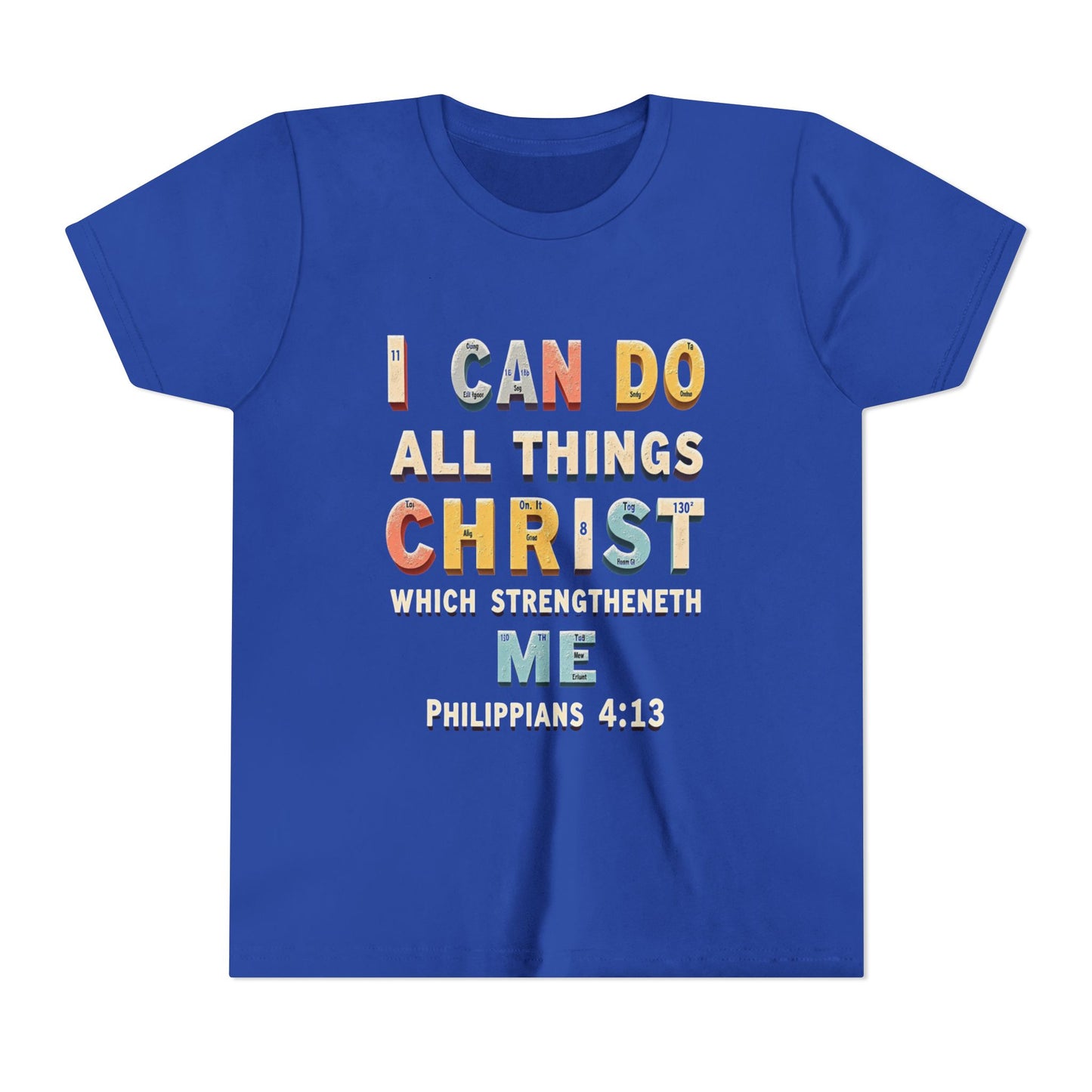 I Can Do All Things Christ Youth Tee | Philippians 4:13 Christian Kids Shirt