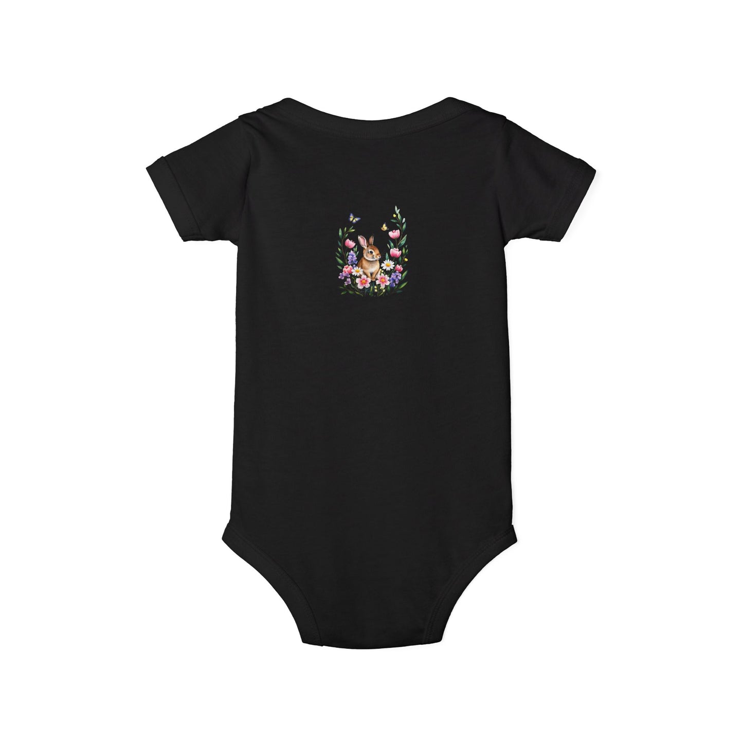 Floral Bunny Infant One-Piece Bodysuit