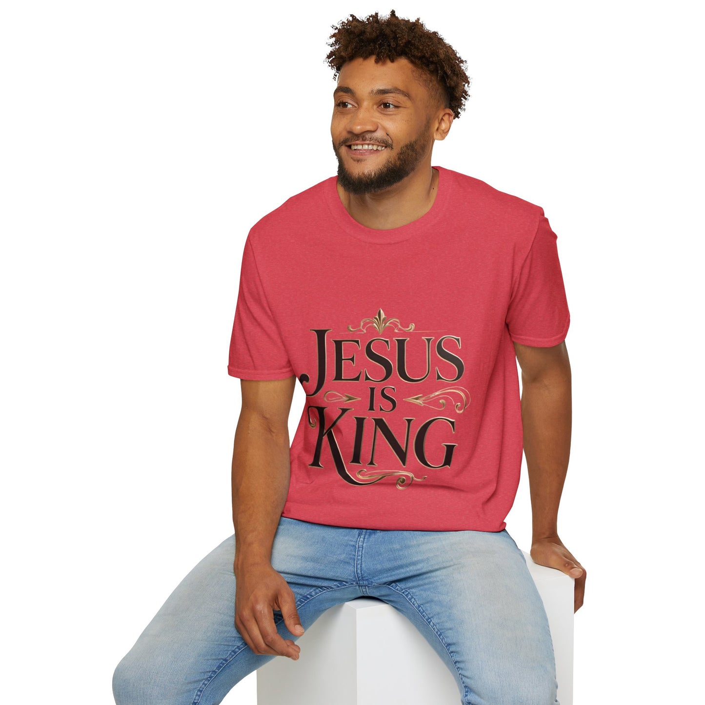 Jesus Is King T-Shirt — Christian Faith Graphic Tee, Inspirational Worship Shirt