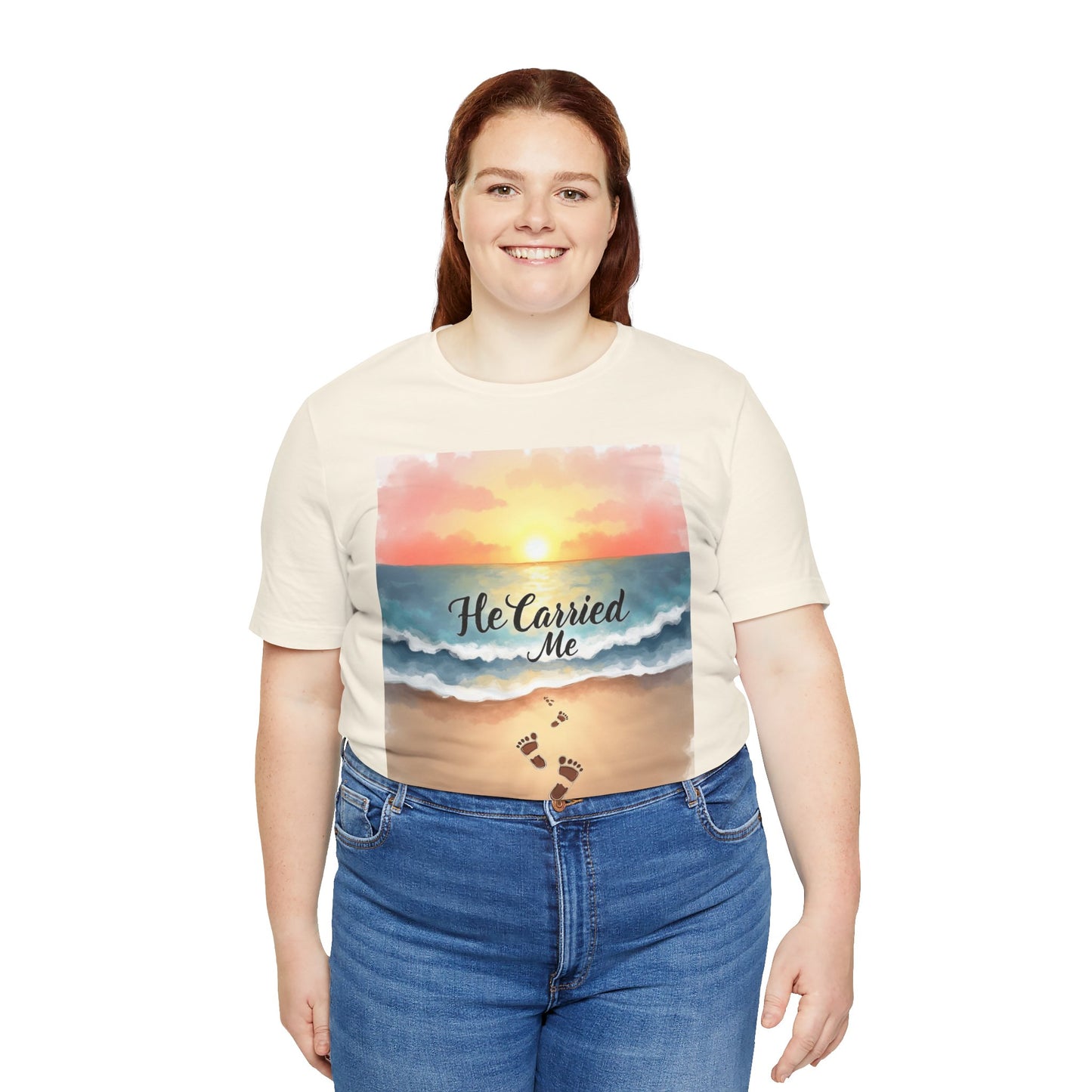 He Carried Me Scripture Tee | Inspirational Christian Faith Shirt