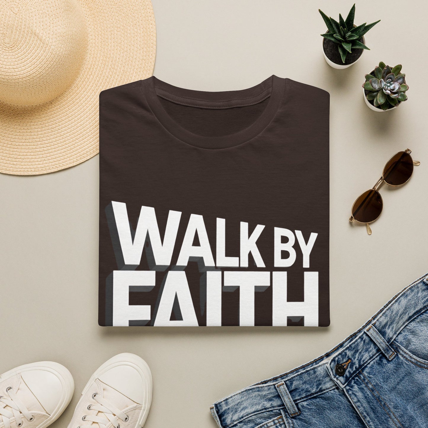 Walk By Faith T-Shirt — Womens/Mens Faith Graphic Tee