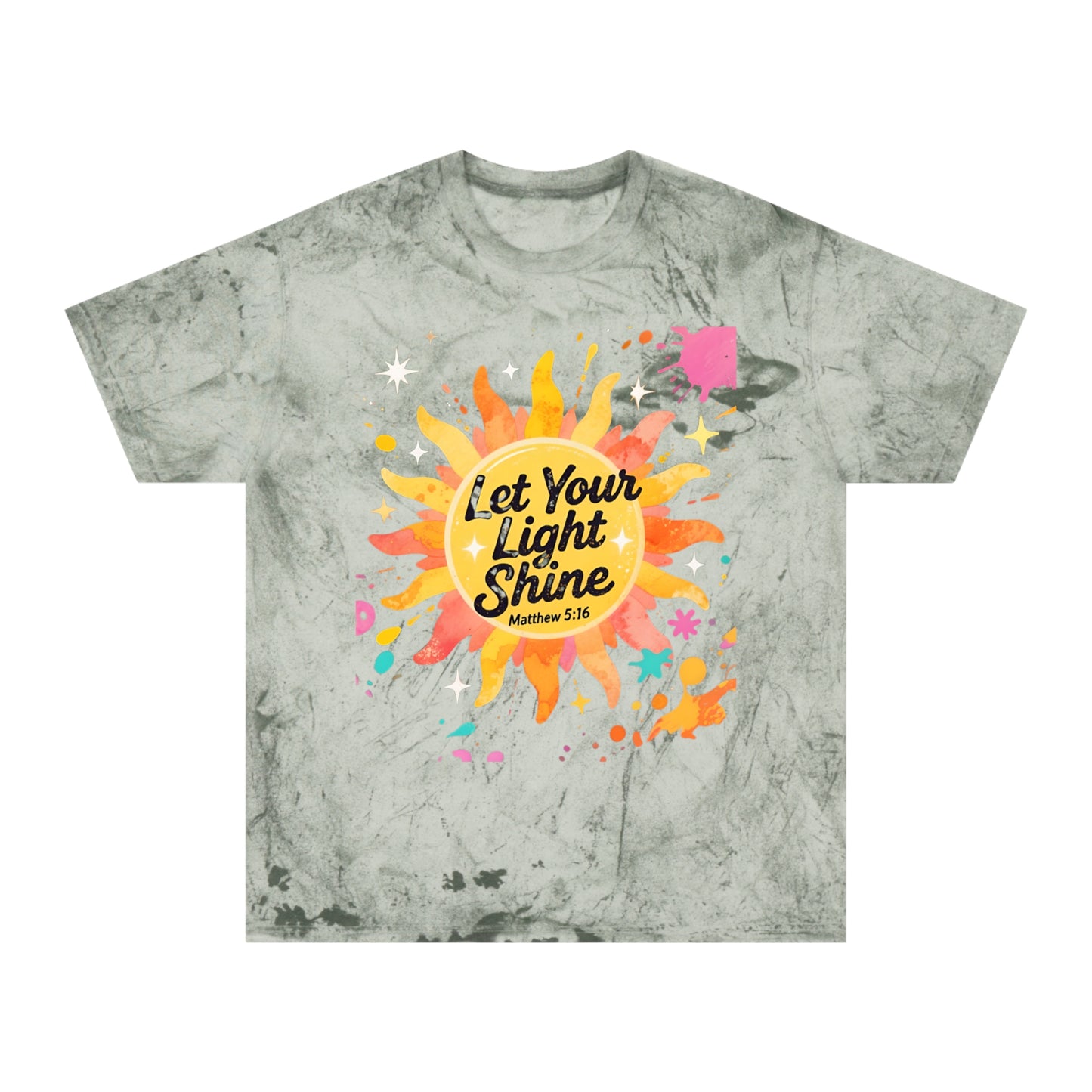 Christian Sunburst Graphic Tee - Let Your Light Shine Unisex T-Shirt