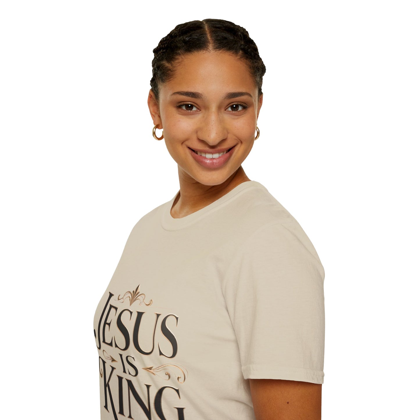 Jesus Is King T-Shirt — Christian Faith Graphic Tee, Inspirational Worship Shirt