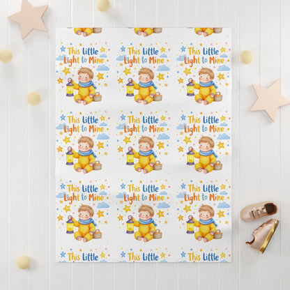 This Little Light to Mine Baby Blanket – Soft Fleece Nursery Throw for Newborns & Infants