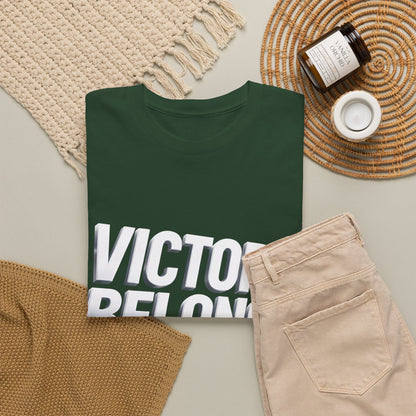 Victory Belongs to Jesus T-Shirt — Heavyweight Christian Faith Tee