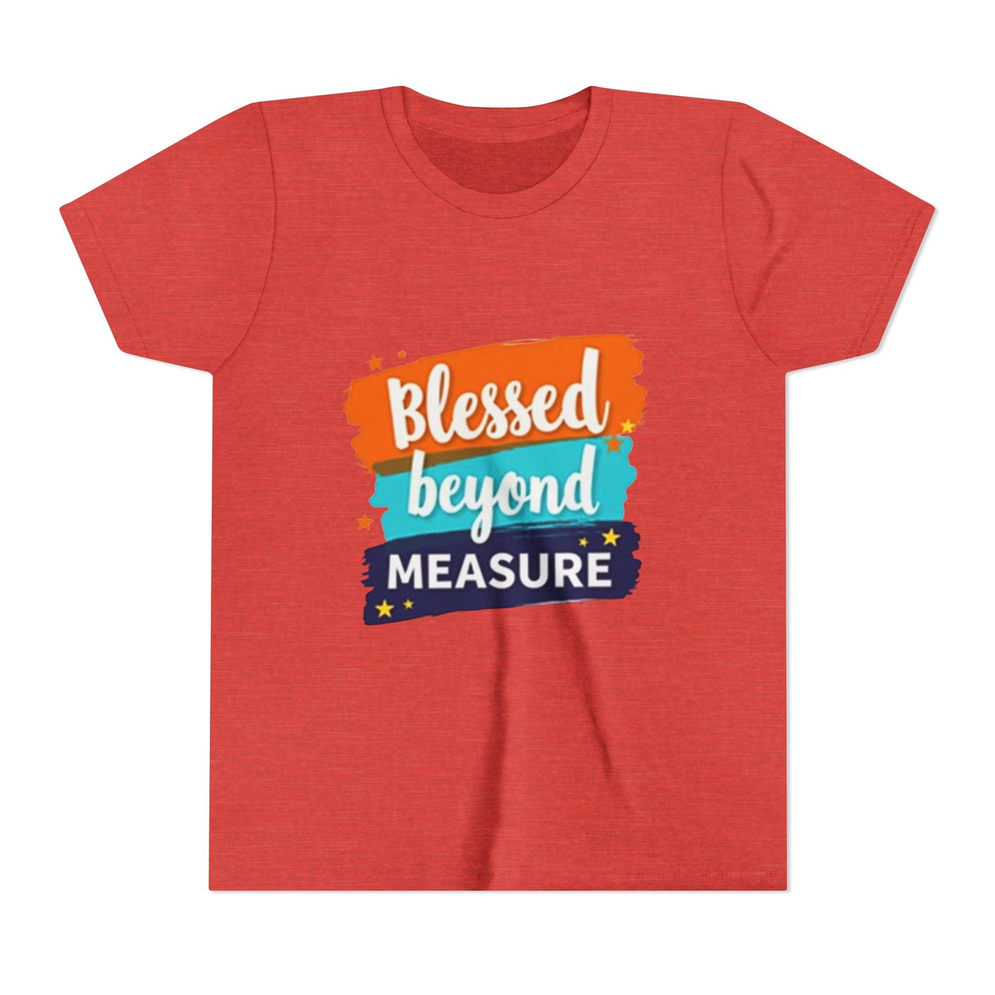 Blessed Beyond Measure Youth Tee | Inspirational Kids Shirt, Faith Design