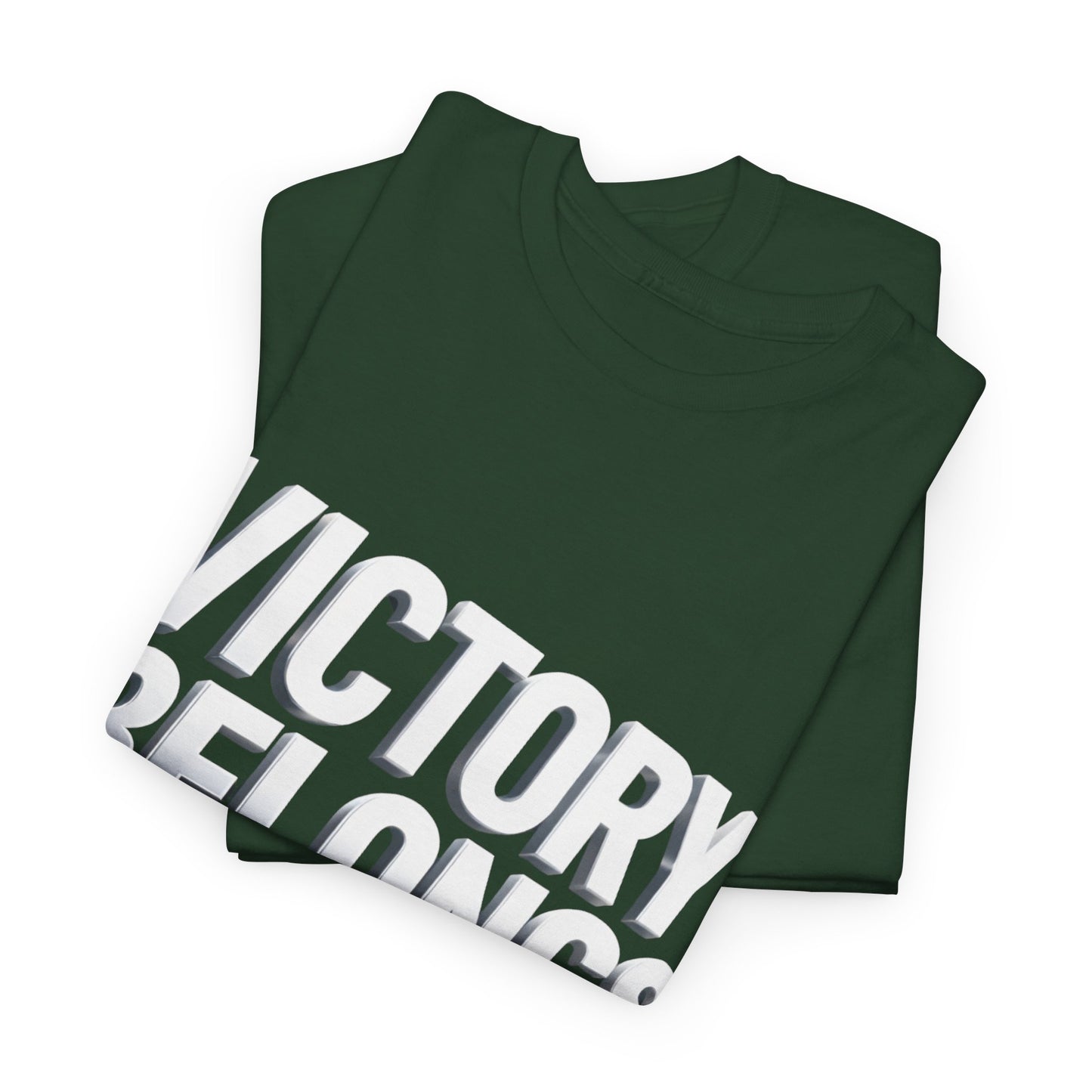 Victory Belongs to Jesus T-Shirt — Heavyweight Christian Faith Tee