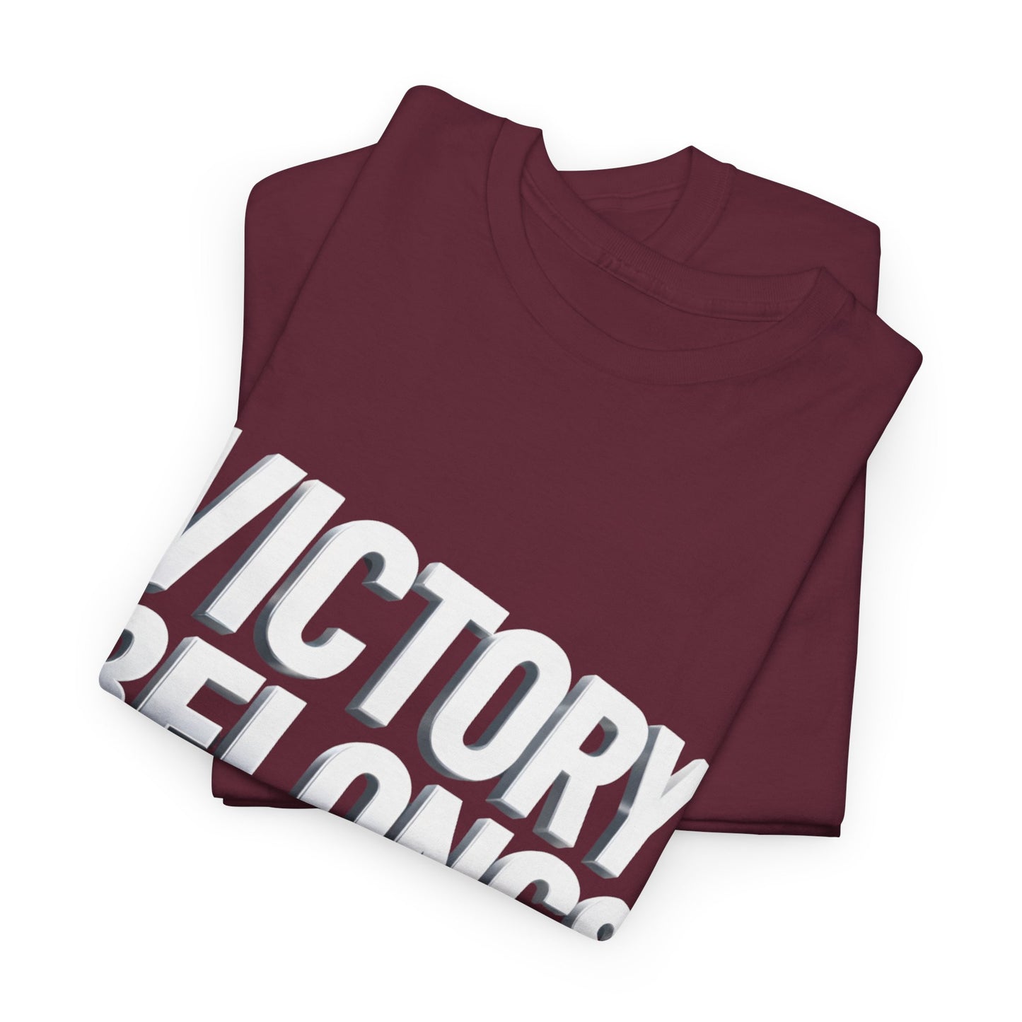 Victory Belongs to Jesus T-Shirt — Heavyweight Christian Faith Tee