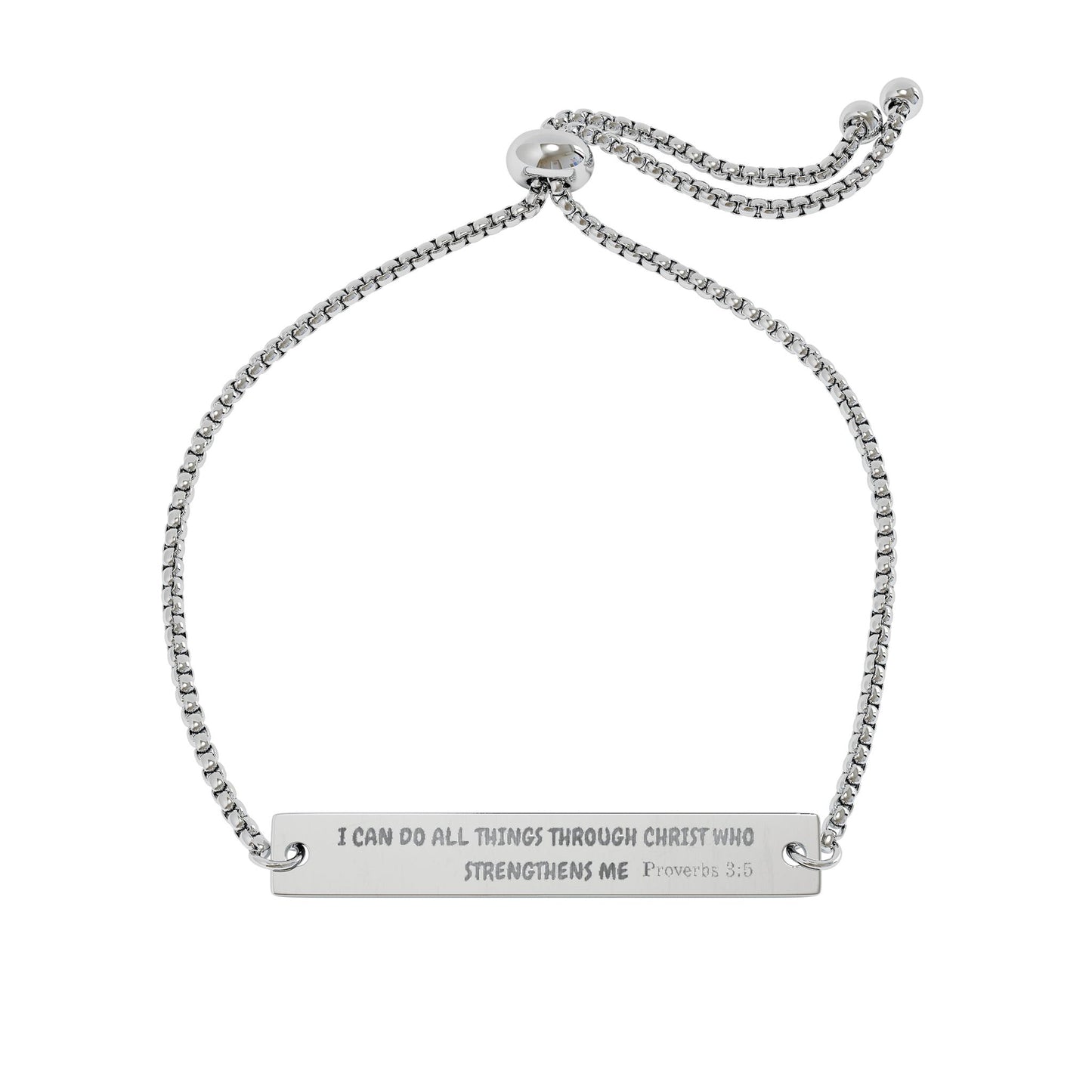 Engravable Adjustable Bar Bracelet — Personalized Nameplate Bracelet (Gold/Rose Gold)