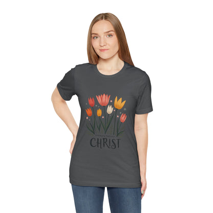 Tulip Floral Faith Shirt | Christian Spring Tee | Unique Gifts for Moms & Teens