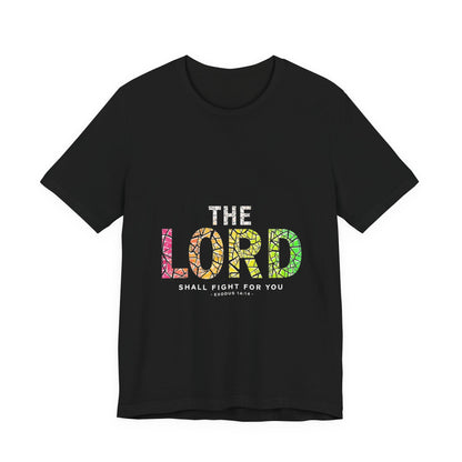 The LORD multicolor mosaic Tee | T-Shirt, Christian faith typography