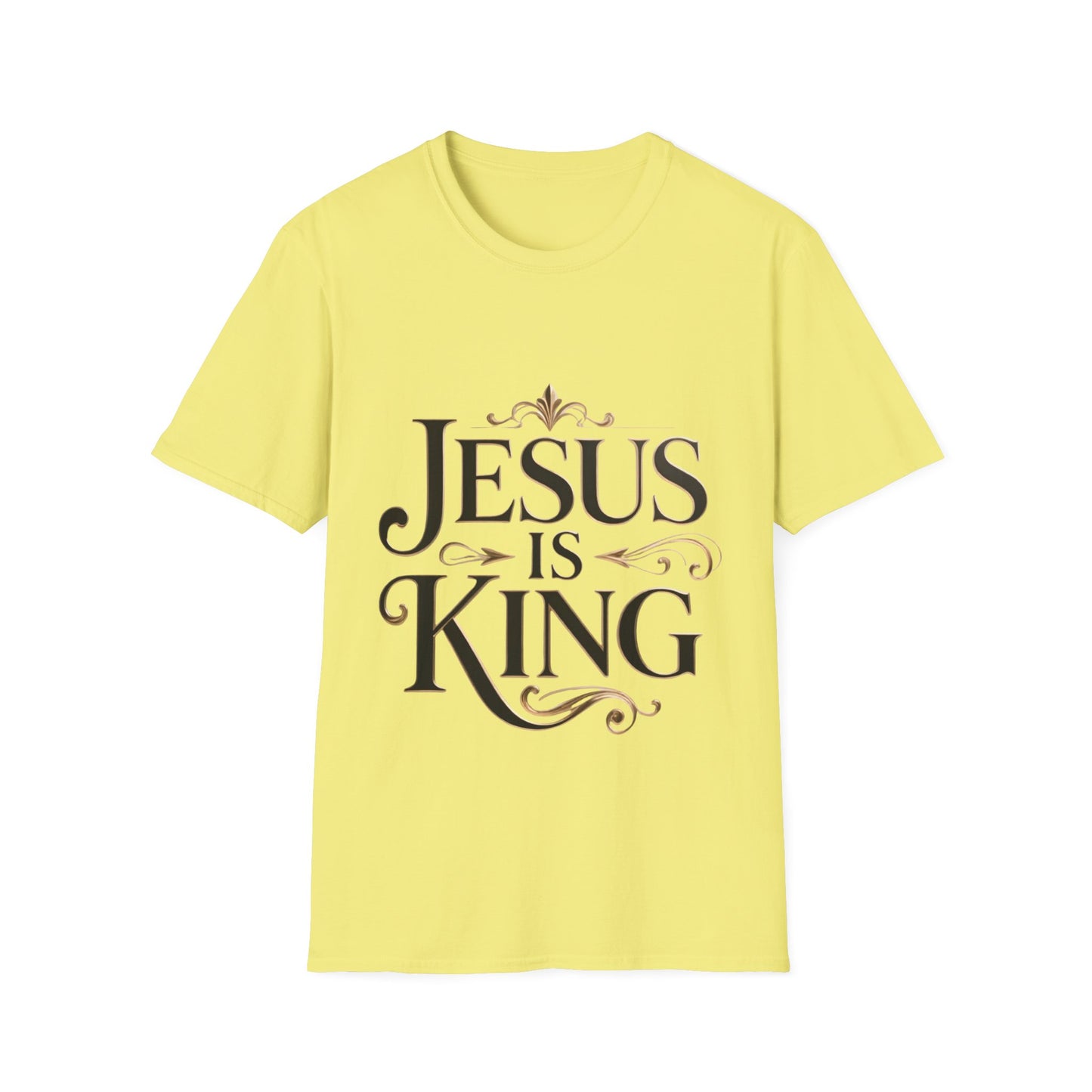 Jesus Is King T-Shirt — Christian Faith Graphic Tee, Inspirational Worship Shirt