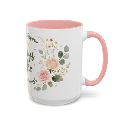 Christian Coffee Mug - "God Says You Are" Floral Inspirational Mug (11/15oz)