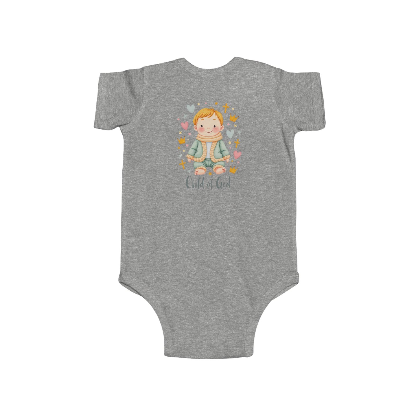 Baby Bodysuit — "Child of God" Angel Baby Onesie for Baptism & Church