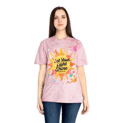 Christian Sunburst Graphic Tee - Let Your Light Shine Unisex T-Shirt