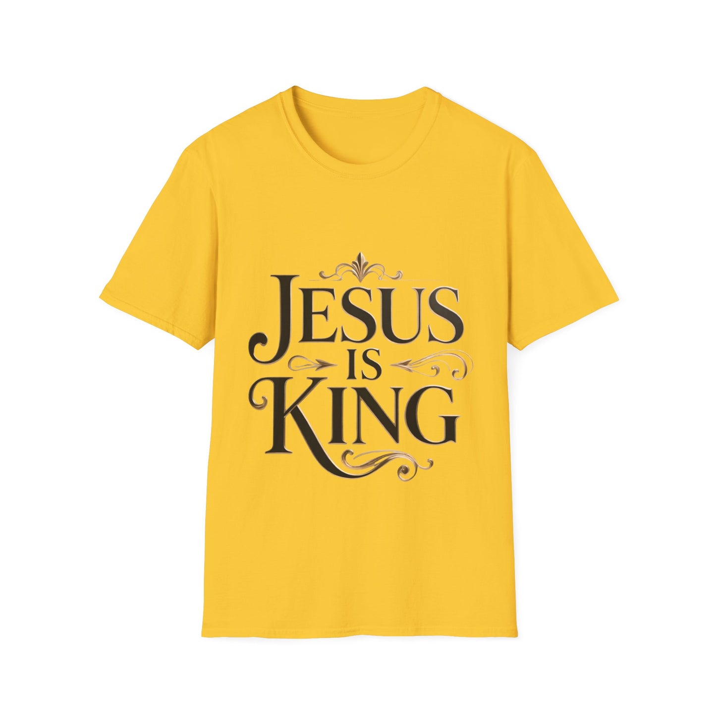 Jesus Is King T-Shirt — Christian Faith Graphic Tee, Inspirational Worship Shirt
