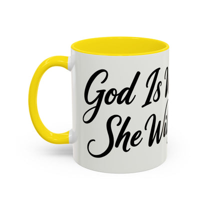 Inspirational Script Coffee Mug — "Strength Lives in Small, Steady Moments" (11/15 oz)