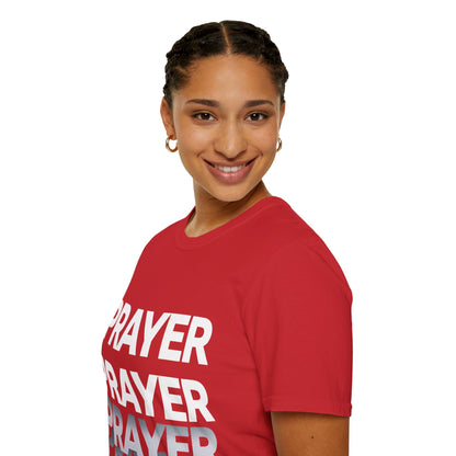 Prayer Repeat T-Shirt | Bold Spiritual Graphic Tee Gift